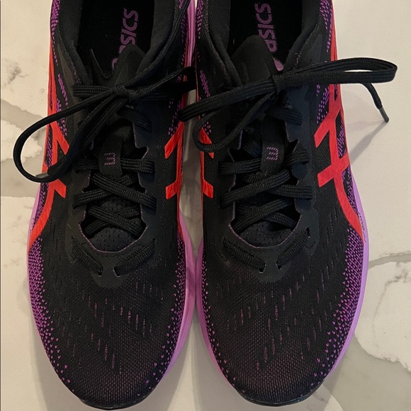 ASICS Women's Black and Purple Athletic Shoes - Picture 2 of 6